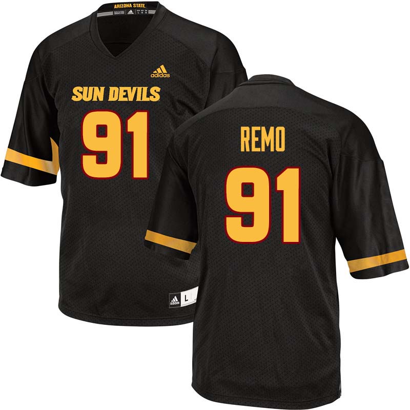 Men #91 Kyle Remo Arizona State Sun Devils College Football Jerseys Sale-Black